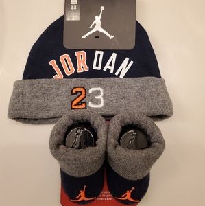 Nike Jordan 23 beanie hat and booties socks
